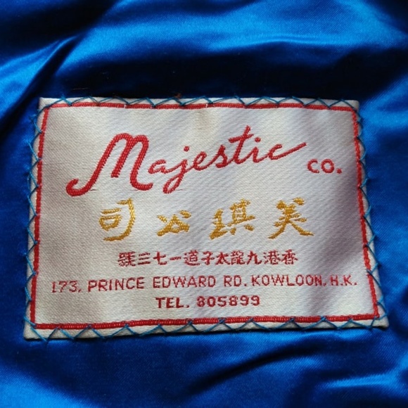 Vintage 60s Jacket 36"B Blue Green Spring Coat Blazer Made in Kowloon Hong Kong - Picture 2 of 10